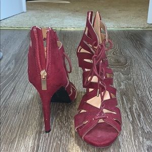 Burgundy heels